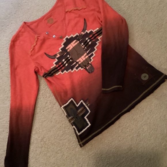 Double D Ranch Tops - ~ Women's Double D Ranch Long Sleeve Tee, SOLD AS IS ~